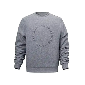 Sweat-shirt à capuche personnalisé en usine, 100% coton, doublure polaire épaisse, manches classiques, gaufrage 3D, écologique, Hiver 2026 - Product Image 1