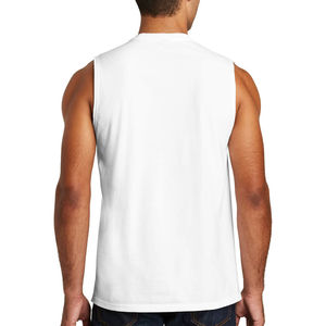 Débardeur de sport pour homme personnalisé en gros, à séchage rapide, pour l'entraînement physique, sans manches, veste de course, impression par transfert thermique, tricoté - Product Image 5