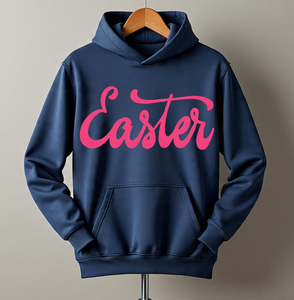 เสื้อสเวตเชิ้ตมีฮู้ดลายพิมพ์ผ้าฝ้ายสำหรับทุกเพศ รุ่น Happy Easter To You สวมใส่สบายในฤดูใบไม้ผลิ มีกระเป๋า ทรงพอดีตัว - Product Image 2