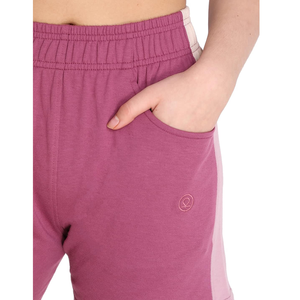 Shorts de sport décontractés pour femmes, 100 % coton, respirants, séchage rapide, taille haute élastique, couleur unie personnalisée, avec poches et motifs floraux - Product Image 3