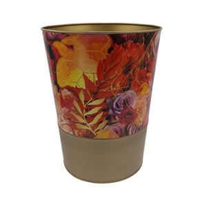 Jardinière ronde en fer moderne de haute qualité, durable, finition émaillée, pots de fleurs de qualité supérieure pour la décoration de la maison et du salon - Product Image 2