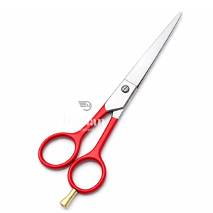 Tijeras de Peluquería Profesionales de 6.5 Pulgadas, Color Rojo, para Diestros, Mango Mediano, Acero Inoxidable 4Cr13, Hoja Afilada - Product Image 5