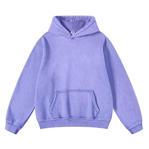 Sudadera con capucha informal con estampado de logotipo personalizado, jersey de lana de 100% algodón de color sólido, sudaderas con capucha de bolsillo y cremallera Boxy Fit para hombre, peso pesado - Product Image 6
