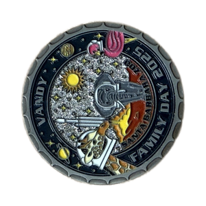 Tùy Chỉnh Cameroon 3D Thanh Kiếm Đôi Ve Áo Trâm Hollow-out Kim Loại Phù Hiệu Cho Militaires De Pentathlon Cieso Mạ Huy Hiệu Thể Thao - Product Image 3