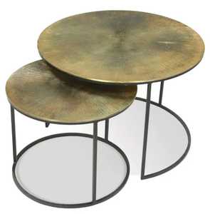 Table d'appoint en métal et aluminium au design moderne pour le salon table basse personnalisée en gros pour la décoration intérieure - Product Image 1