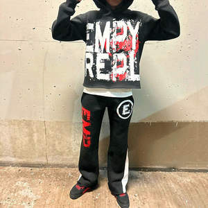 ชุดวอร์มสตรีทแวร์ผู้ชายไซส์ใหญ่ แบบซิป ผ้าคอตตอน 100% คุณภาพสูง ระบายอากาศได้ดี น้ำหนักมาก 350-450 แกรม ล้างสีแบบ Acid Wash รุ่นปี 2026  ออกแบบตามสั่ง - Product Image 5