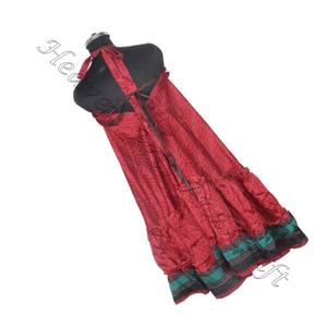 Bohème imprimé floral indien Boho nouveau Vintage soie Saree traditionnel élégant conceptions à la mode décontracté longue robe d'été - Product Image 6