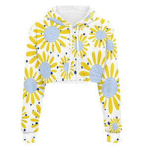 Sudadera con Capucha Corta Personalizada con Tu Propio Diseño para Mujer, Invierno, Sublimación, Tallas Grandes, Transpirable, Ecológica, Alta Calidad - Product Image 3