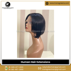 วิกผมคนแบบดิบ100% ไม่ผ่านกระบวนการผมต่อแบบ180%-วิกผมสั้นแบบบ๊อบแบบตรง - Product Image 5