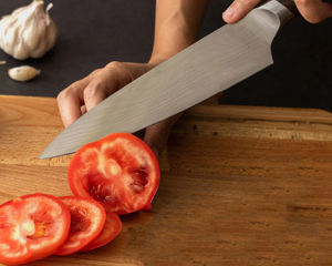 Cuchillo de Chef personalizado hecho a mano mango de madera de acero inoxidable de alta calidad hoja de 8 pulgadas diseño ambidiestro-regalo de cocina para novio - Product Image 5