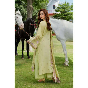 Conjunto de Traje Premium para Mujer Elaf Premium Luxury Lawn Edition 26 - ELH-1A PISTACIA-TC-1503 - Product Image 4