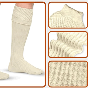 Meilleures ventes Chaussettes pour kilt d'hiver unisexes conçues sur mesure Qualité supérieure Importation du Pakistan Étiquettes avec logo personnalisé Toutes les tailles disponibles - Product Image 4