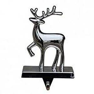 Best Quality Silver Reindeer Santa <b>Stocking</b> Hangers With Hook Christmas Snowflake <b>Stocking</b> <b>Holders</b> - Product Image 3