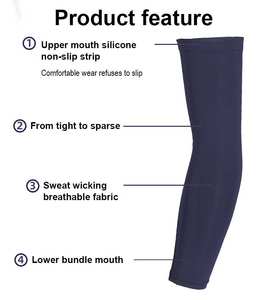 Produits tendance Nouveaux Manchons de sport pour hommes Confort doux et rafraîchissant Yoga Pilates Entraînements Exercices Manchon de bras et de genou - Product Image 3