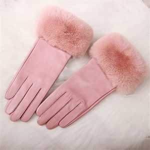 Gants longs en cuir véritable tendance pour femmes avec logo personnalisé Gants de conduite et de fête en plein air avec applicabilité décontractée Style uni - Product Image 4