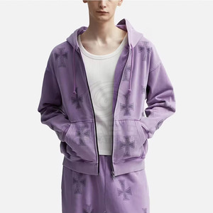 Sudadera con Capucha de Invierno para Hombre, 100% Algodón Transpirable, con Pedrería, Estilo Pullover con Bolsillo, Alta Venta - Product Image 5