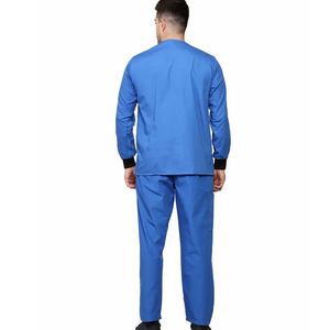 Suave toque médico Scrub Top última venta al por mayor de alta calidad de tela elástica por encargo para uso clínico - Product Image 6