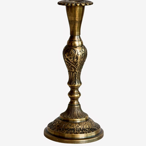 Bougeoir de luxe en métal design personnalisé plaqué or fini en forme de bois de cerf pour la décoration de table - Product Image 6