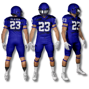 Bon marché, uniforme de football américain pour jeunes à séchage rapide, maillot sublimé bleu royal, ensembles personnalisés - Product Image 1