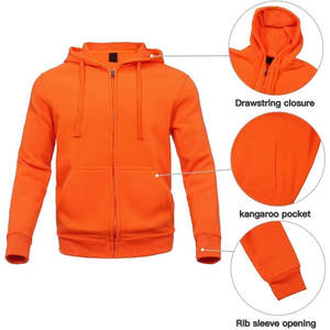 Conjunto de chándal personalizado de algodón polar con cremallera, cómodo y práctico para chándal de hombre Chilly Days - Product Image 3