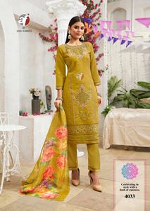 Kurti pakistanaise à la demande avec Dupatta et pantalon assortis pour femmes au look élégant disponible au prix de gros - Product Image 3