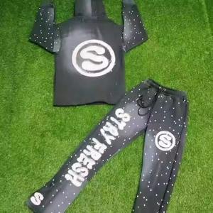 Recién llegado Sudaderas con capucha bordadas de angustia hechas de algodón Último estilo de alta calidad - Product Image 2