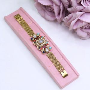 Pulseras de Lujo con Dijes de Circonio Chapadas en Oro, Calidad Premium para Bodas, Compromisos y Fiestas, para Mujer - Product Image 3