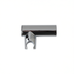 Chrome-Finish Round Wall-Mounted Modern Shower <b>Bracket</b> in <b>Plastic</b> KORICINI Bath & Toilet Supplies - Product Image 3