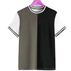 เสื้อยืดคอกลมแขนสั้นสำหรับผู้ชาย,เสื้อออกกำลังกายแขนสั้นแบบสตรีทแวร์สำหรับใส่เล่นกีฬาเข้ายิมเสื้อยืดลำลอง - Product Image 5