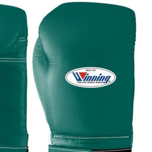 Gants de boxe professionnels en cuir vert or, avec fermeture velcro au poignet, pour l'entraînement et le sparring, pour hommes et femmes - Product Image 5