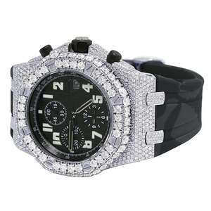 Montre unisexe personnalisée de luxe avec mouvement mécanique ETA cultivé en laboratoire, boîtier en alliage, bracelet en caoutchouc, affichage analogique, pour la revente - Product Image 3