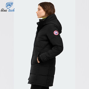 Custom <b>Women</b> Winter Knitted Puffer <b>Jacket</b> Solid <b>Hooded</b> Stylish <b>Lightweight</b> Windproof & Quick Dry <b>with</b> Custom Logo & Design Print - Product Image 4
