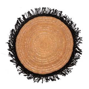 <b>Carpet</b> Agel Biasa Rumbai Kembang Makram <b>Round</b> - Product Image 1