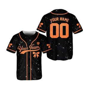 Personalice su propio logotipo Camiseta de béisbol Venta caliente Hombres transpirables Colores y tamaños personalizados Diseño de etiqueta privada - Product Image 1