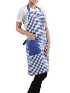 Tablier de cuisine, de salon, de bar, de restaurant, de nettoyage, de cuisine, de crème, de couleur kaki, avec logo personnalisé, réglable, en matière de qualité supérieure, très vendu - Product Image 2