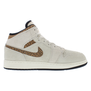 Nike Air Jordan 1 MID SE GS รองเท้าเด็กชายสี: orewood สีน้ำตาลอ่อน/สีทองเมทัลลิก100% ของแท้ - Product Image 3