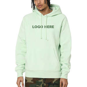 Custom Embroidered & Plain Dyed Company Logo Cotton <b>Fleece</b> <b>Oversized</b> Pullover <b>Hoodie</b> for Staff Uniform Orders - Product Image 2