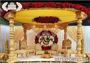 Superbe Design de Mandap que vous devez réserver pour votre mariage Avni Mandap par Dst exporte le meilleur fabricant de Mandap de mariage indien - Product Image 2