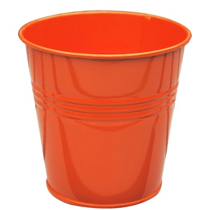 Macetas de flores de Metal de hierro de último diseño, forma redonda de Color Crema para el hogar y el jardín, macetas de flores decorativas - Product Image 3