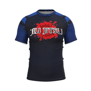 ProFitter Rash Guard Jiu Jitsu MMA BJJ Compression personnalisée Rash Guard Manches courtes Impression par sublimation 180g Unisexe Adultes - Product Image 6