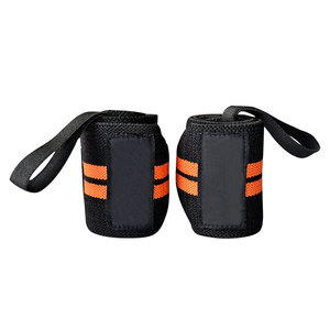 Precio al por mayor, muñequeras de gimnasio, muñequeras de entrenamiento duraderas ajustables, muñequeras de soporte con logotipo personalizado - Product Image 4