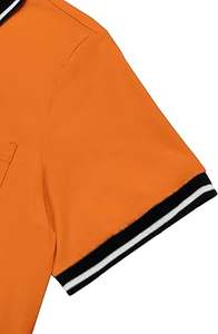 Nuevo producto, camiseta Polo lisa de Color granate con bolsillo en el pecho, camiseta Polo de gimnasio transpirable de media manga con cuello levantado - Product Image 3