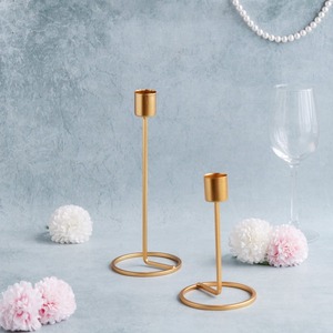 Wholesale Price Candle Stand Luxury Home Decorative New Design Handmade New Style Christmas Candle Holder <b>Silver</b> - Product Image 1