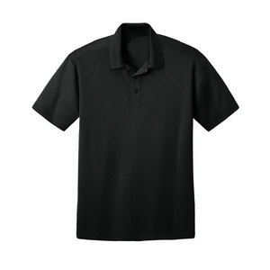 Polo de Manga Corta para Hombre en Algodón Piqué, Corte Clásico, Color Negro - Product Image 1