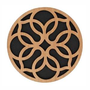 Posavasos personalizado moderno respetuoso con el medio ambiente 3,75 sublimación Hardboard Mdf Squarestone con posavasos trasero de corcho - Product Image 1