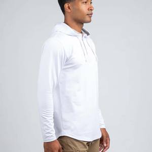 Sudadera con capucha de botón sólido pequeño personalizado para hombre, camisetas de moda para primavera y verano con capucha - Product Image 4