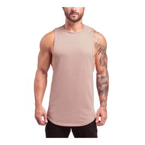120G coton O cou gilet conception ample 100% coton en gros décontracté sport d'été sans manches T-Shirt pour hommes débardeur - Product Image 1