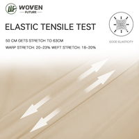 Tissu d'habillement sportif et d'extérieur Shaoxing Wovenfuture, 93 % polyester, 7 % élasthanne, séchage rapide, résistant à l'eau, respirant, poids moyen