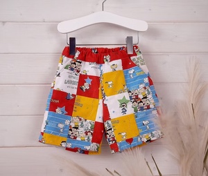 Nouveaux shorts en jean style urbain pour jeunes, design patchwork brodé tendance, coupe droite décontractée, taille mi-haute pour l'été - Product Image 1