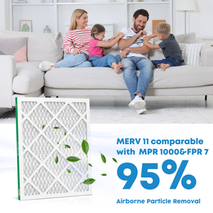 Filtro de Aire SUIXINEYI 16x20x1 MERV 11, Filtro Rectangular para Aire Acondicionado y Calefacción, para Polvo, Pelos de Mascotas, Humo y Alergias - Product Image 2